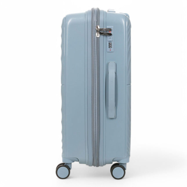 Expandable Hard Shell 8 Wheels Luggage Travel Cabin Suitcase Set