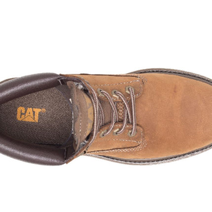 Caterpillar Colorado 2.0 Beige Leather Hiking Ankle Boots