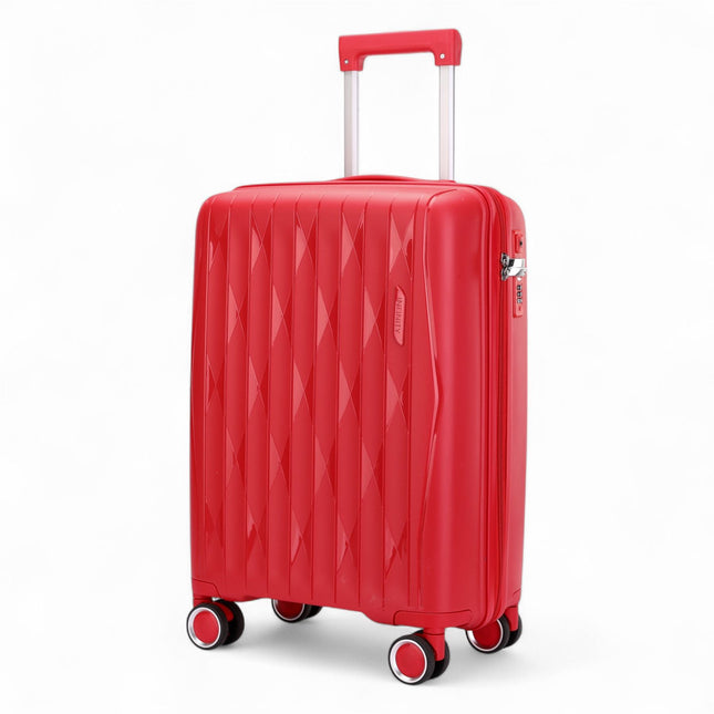 Robust Hard Shell Cabin Suitcase 37.5 x 20.5 x 55 cm TSA Luggage Suitable for Easyjet, Ryanair, Wizzair