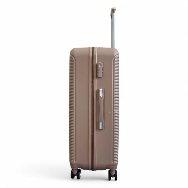 Robust ABS Hard Shell 8 Wheels Luggage Travel Holiday Cabin Suitcase Set