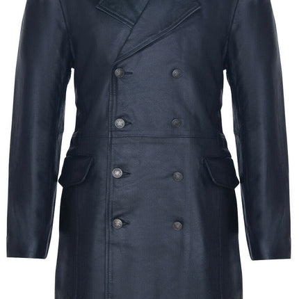 Mens Cowhide Leather Peacoat-Cordoba