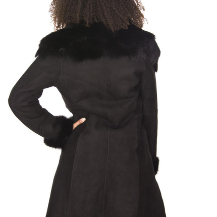 Womens Toscana Sheepskin Suede Trench Coat-Tbilisi