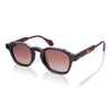 De-Gamme Red Geometric Frame Square Polarized Sunglasses - Saint Marlo