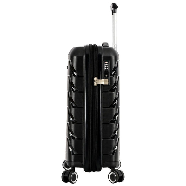 Dual 4 Wheel Hard Shell Strong Luggage Suitcase