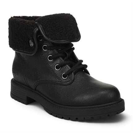 Blowfish Malibu Women's Black Faux Leather Lace Up Winter Boots - Andy-Cozy