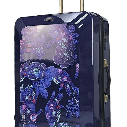 Hard Shell Flower Print Suitcase Luggage Set