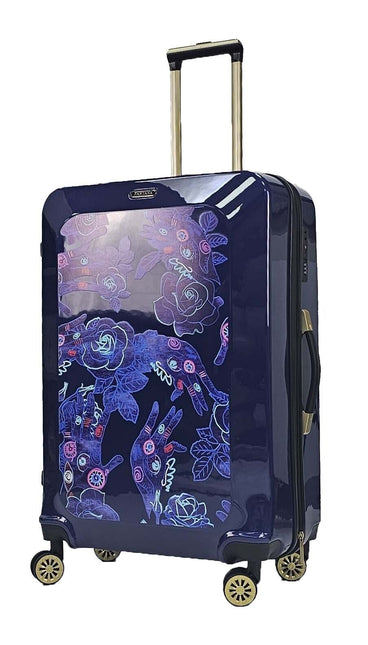 Hard Shell Flower Print Suitcase Luggage Set
