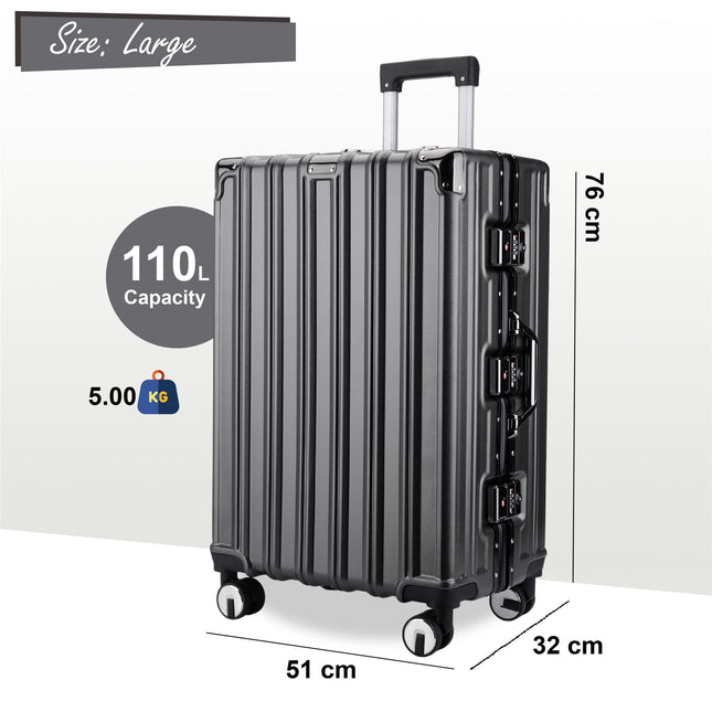 Hardshell Suitcase Set Robust 8 Wheel Cabin Luggage Suitcases