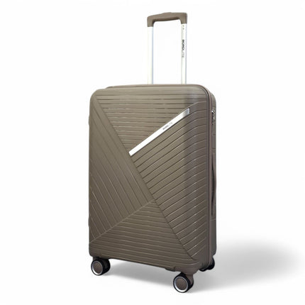 Robust PP Hard Shell 8 Wheels Luggage Travel Holiday Cabin Suitcase Set
