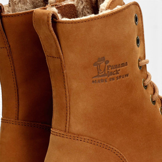 Panama Jack Women's Brown Waterproof Leather Warm Lace-Up Boots - Frisia-B44