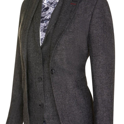 Womens 1920s  Grey Wool Classic Vintage Retro Blazer