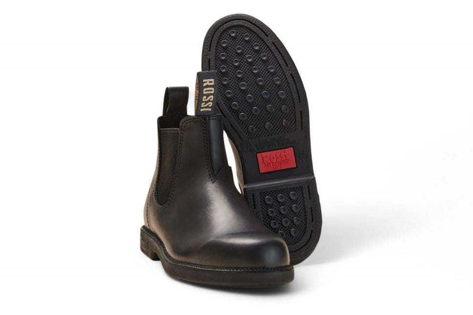 Rossi 607 Booma Black Leather Chelsea Boot
