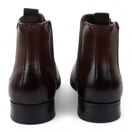 Men's Brown Chelsea Slip-On Office Ankle Boots