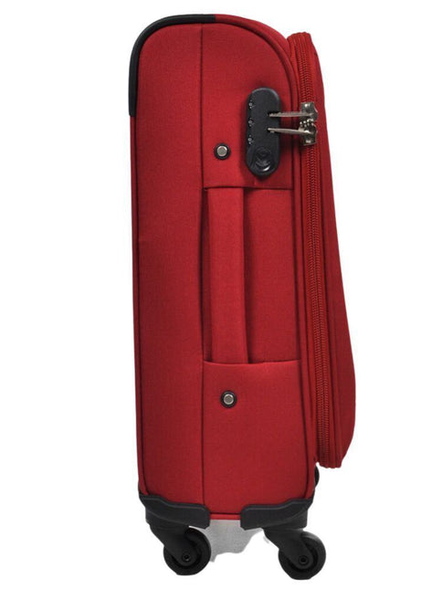 Lightweight Soft Casing Cabin Suitcase 8 Wheel Luggage Travel