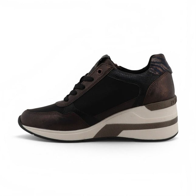 Mustang Women's Black Platform Sneaker Trainer Casual Shoes - M0872003