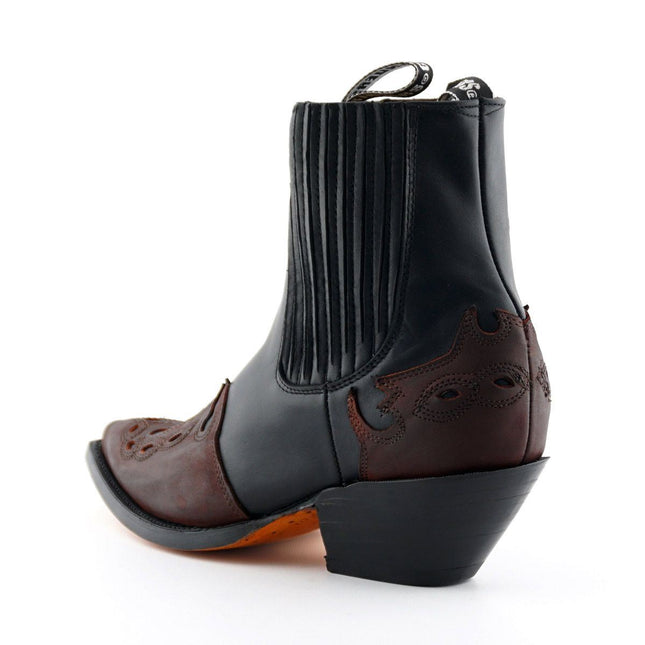 Grinders Unisex Leather Black Western Boots - Arizona Lo