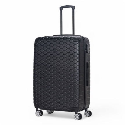Hard Shell ABS 8 Wheel Luggage Travel Cabin Holiday Bags Suitcase Set