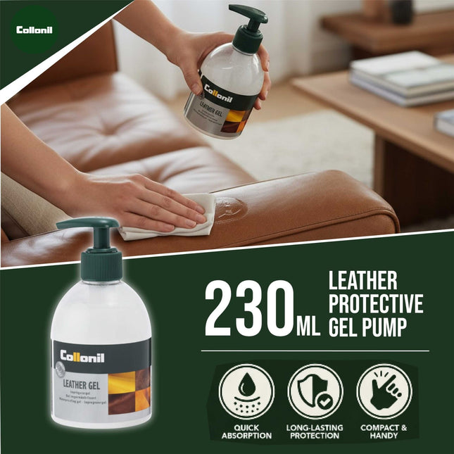 Collonil Leather Gel 230ml Waterproof, Dirt-Repellent & Colour-Reviving Leather Care