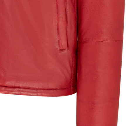 Mens Reversible Hooded Leather Jacket Premium Lambskin Napa
