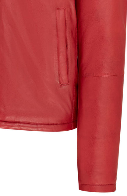 Mens Reversible Hooded Leather Jacket Premium Lambskin Napa