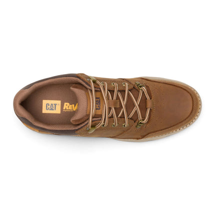 Caterpillar (CAT) Men's Bronze Brown Leather Water-Resistant Hiking Shoes - Pursue Hiker Lo