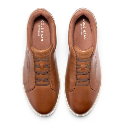 Cole Haan Men's GrandPro Luxe Mile Trainer Brown Suede Sneakers - C43941
