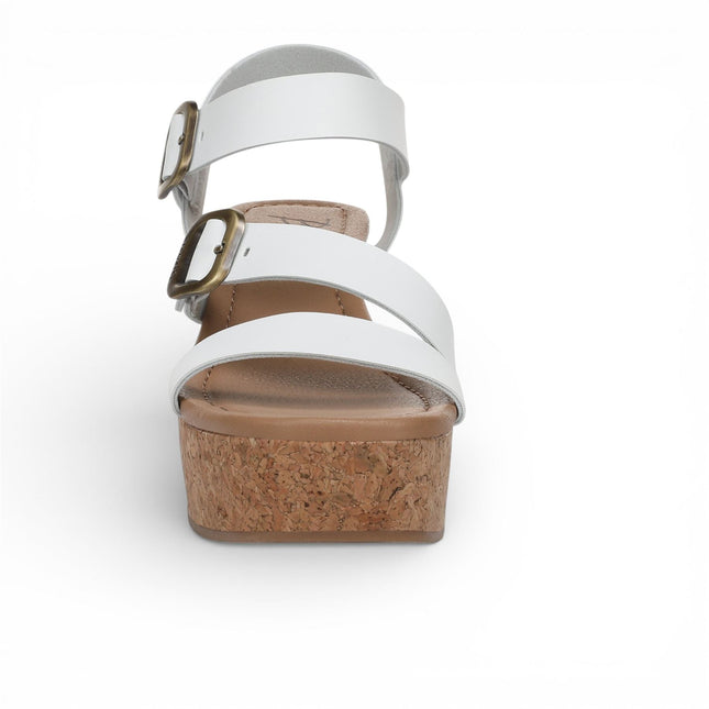 Blowfish Malibu Womens White Wedge Strappy Espadrille Heel Sandals - Ali