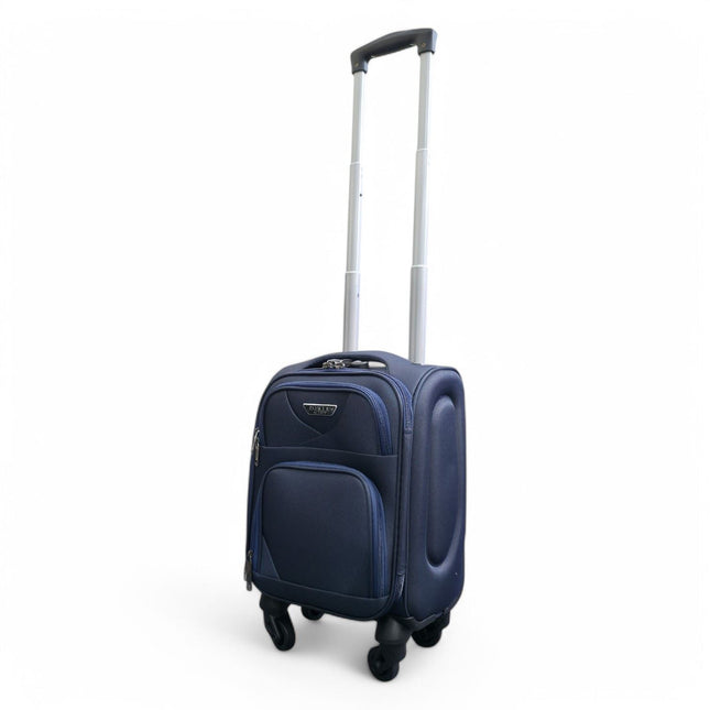 Soft Shell Lightweight Nylon Suitcase Set 4 Wheel Travel Case Holiday Bags