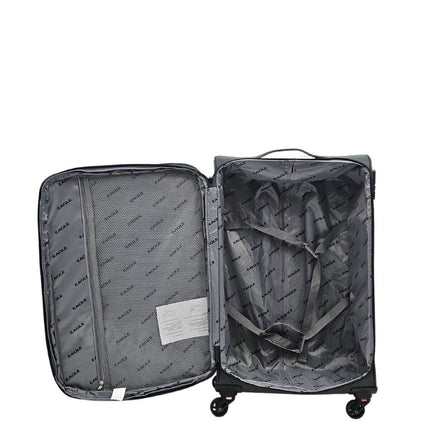 Lightweight Soft Cabin 4 Wheel Luggage Travel TSA Bag
