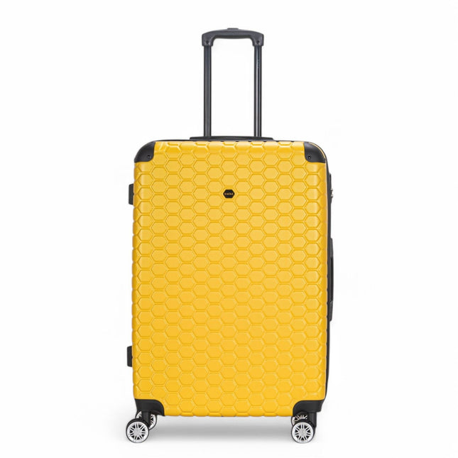 Hard Shell ABS 8 Wheel Luggage Travel Cabin Holiday Bags Suitcase Set