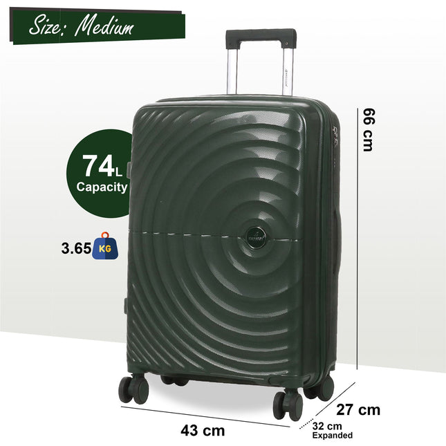Expandable Hard Shell 8 Wheels Luggage Travel Cabin Suitcase Set