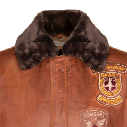 Mens Leather Air Force Bomber Jacket - Belgrade