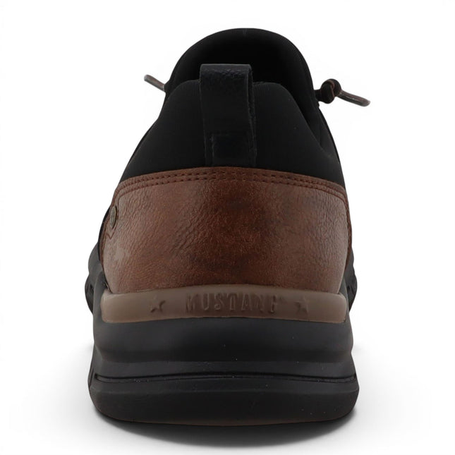 Mustang Men's Black Lightweight Lace-Up Trainers Shoes - M0061005