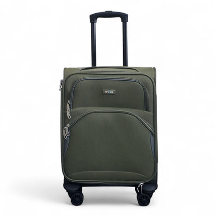 Expandable Soft 8 Wheel Lightweight Suitcase Luggage Travel Bags Set