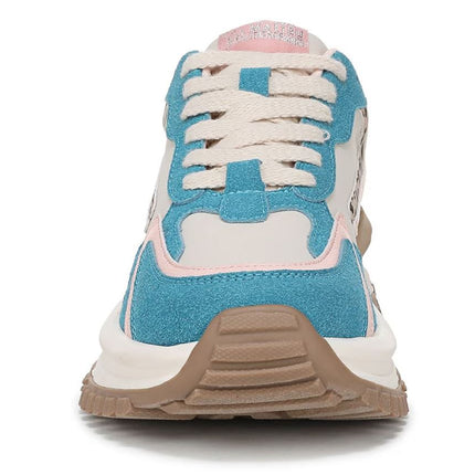 Blowfish Malibu Womens Pink Blue Retro Lace-Up Sneakers -Leo