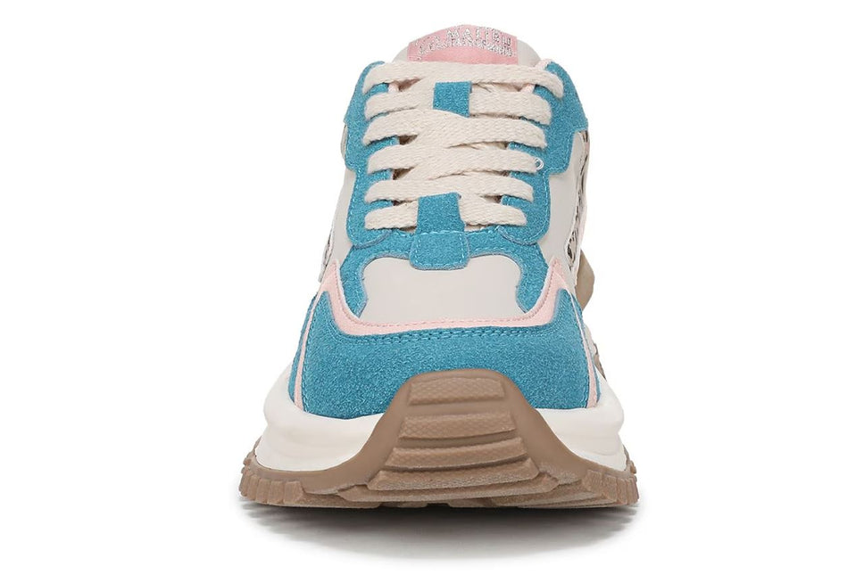 Blowfish Malibu Womens Pink Blue Retro Lace-Up Sneakers -Leo