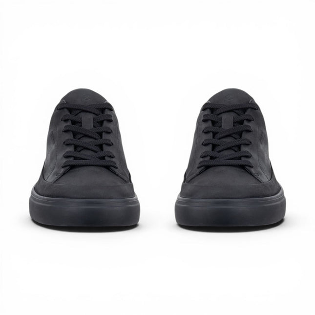 Ecco Men's Black Leather Waterproof Trainer Sneaker Shoes - Soft 10