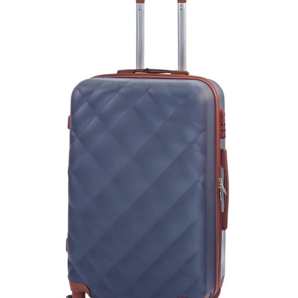 Grey Hard Shell Suitcase Luggage Set Travel Bag