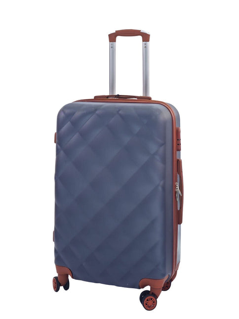 Grey Hard Shell Suitcase Luggage Set Travel Bag