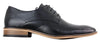 Mens Classic Oxford Brogue Shoes In Perforated Black Leather
