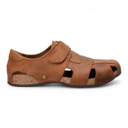 Panama Jack Fletcher Basics C5 Men's Bark Brown Leather Sandals