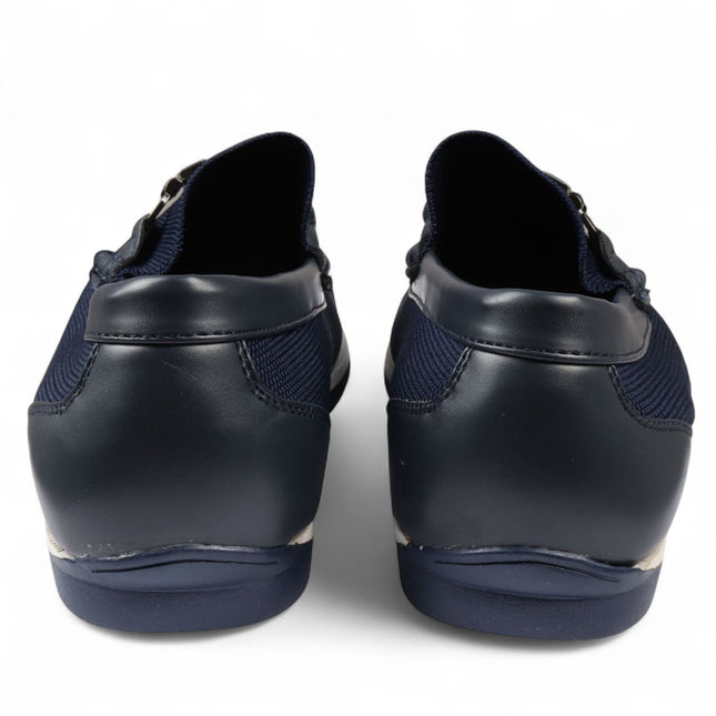 Men's Navy Lightweight Mesh Slip-On Breathable Loafers
