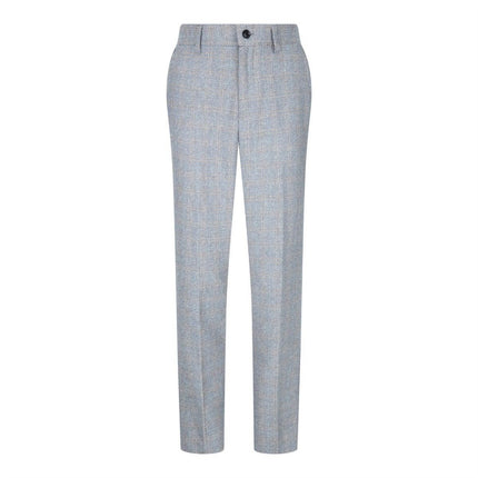 Boys 3 Piece Cream Tweed Check Vintage Retro Suit