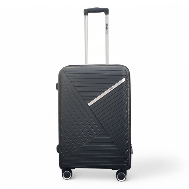Robust PP Hard Shell 8 Wheels Luggage Travel Holiday Cabin Suitcase Set