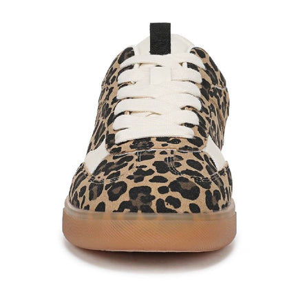 Blowfish Malibu Womens Leopard Brown Lace-Up Sneakers - Tastic