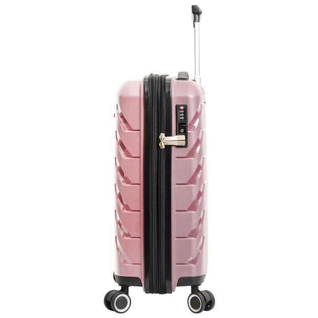 Dual 4 Wheel Hard Shell Strong Luggage Suitcase