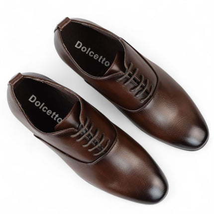 Men’s Brown Classic Lace Up Oxford Derby Shoes