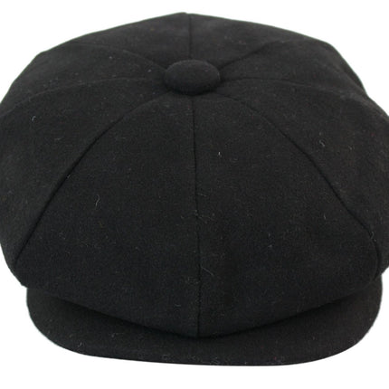 Mens Peaky Blinders Newsboy Wool 8 Panel Gatsby Flat Baker Hat