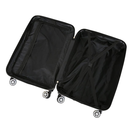 Hardside Shell Suitcase Set Printed Luggage Lightweight Cabin Travel Bag