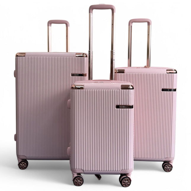 Expandable Hard Shell 8 Wheels Luggage Travel Cabin Suitcase Set